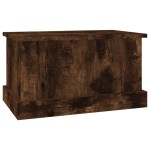 vidaXL Cutie de depozitare, stejar afumat, 50x30x28 cm, lemn prelucrat vidaXL Cutie de depozitare, stejar afumat, 50x30x28 cm, lemn prelucrat