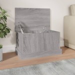 vidaXL Cutie de depozitare, gri sonoma, 50x30x28 cm, lemn prelucrat