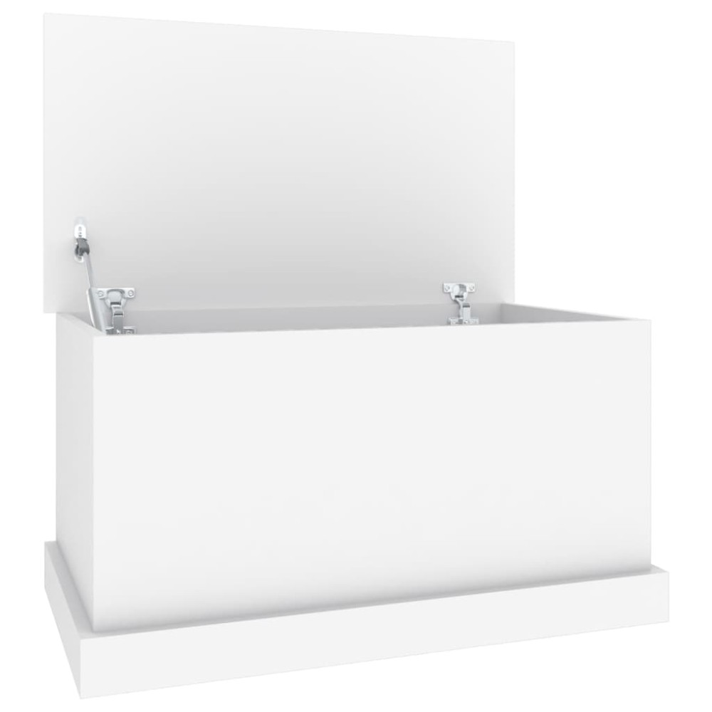 vidaXL Cutie de depozitare, alb, 70x40x38 cm, lemn prelucrat