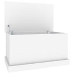 vidaXL Cutie de depozitare, alb, 70x40x38 cm, lemn prelucrat vidaXL Cutie de depozitare, alb, 70x40x38 cm, lemn prelucrat