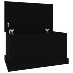vidaXL Cutie de depozitare, negru, 70x40x38 cm, lemn prelucrat vidaXL Cutie de depozitare, negru, 70x40x38 cm, lemn prelucrat