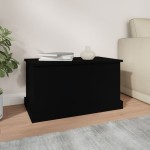 vidaXL Cutie de depozitare, negru, 70x40x38 cm, lemn prelucrat vidaXL Cutie de depozitare, negru, 70x40x38 cm, lemn prelucrat