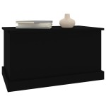 vidaXL Cutie de depozitare, negru, 70x40x38 cm, lemn prelucrat vidaXL Cutie de depozitare, negru, 70x40x38 cm, lemn prelucrat