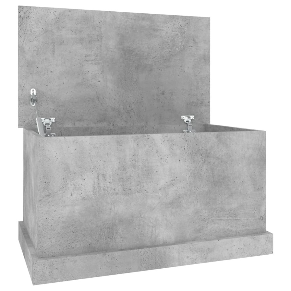 vidaXL Cutie de depozitare, gri beton, 70x40x38 cm, lemn prelucrat