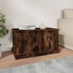 vidaXL Cutie de depozitare, stejar afumat, 70x40x38 cm, lemn prelucrat vidaXL Cutie de depozitare, stejar afumat, 70x40x38 cm, lemn prelucrat