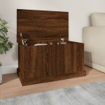 vidaXL Cutie de depozitare, stejar maro, 70x40x38 cm, lemn prelucrat vidaXL Cutie de depozitare, stejar maro, 70x40x38 cm, lemn prelucrat