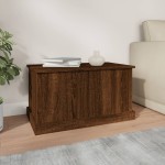 vidaXL Cutie de depozitare, stejar maro, 70x40x38 cm, lemn prelucrat vidaXL Cutie de depozitare, stejar maro, 70x40x38 cm, lemn prelucrat