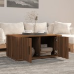 vidaXL Măsuță de cafea, stejar maro, 80x50x36 cm, lemn compozit vidaXL Măsuță de cafea, stejar maro, 80x50x36 cm, lemn compozit