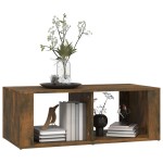 vidaXL Măsuță de cafea, stejar fumuriu, 100x50x36 cm, lemn prelucrat vidaXL Măsuță de cafea, stejar fumuriu, 100x50x36 cm, lemn prelucrat