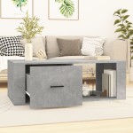 vidaXL Măsuță de cafea, gri beton, 100x50,5x35 cm, lemn compozit vidaXL Măsuță de cafea, gri beton, 100x50,5x35 cm, lemn compozit