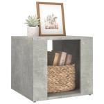 vidaXL Noptieră, gri beton, 41x40x36 cm, lemn compozit