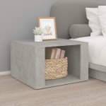 vidaXL Noptieră, gri beton, 57x55x36 cm, lemn compozit