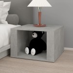 vidaXL Noptieră, gri beton, 57x55x36 cm, lemn compozit