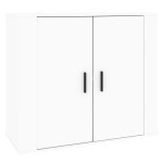 vidaXL Dulap, alb, 80x33x70 cm, lemn prelucrat
