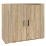 vidaXL Dulap, stejar sonoma, 80x33x70 cm, lemn compozit