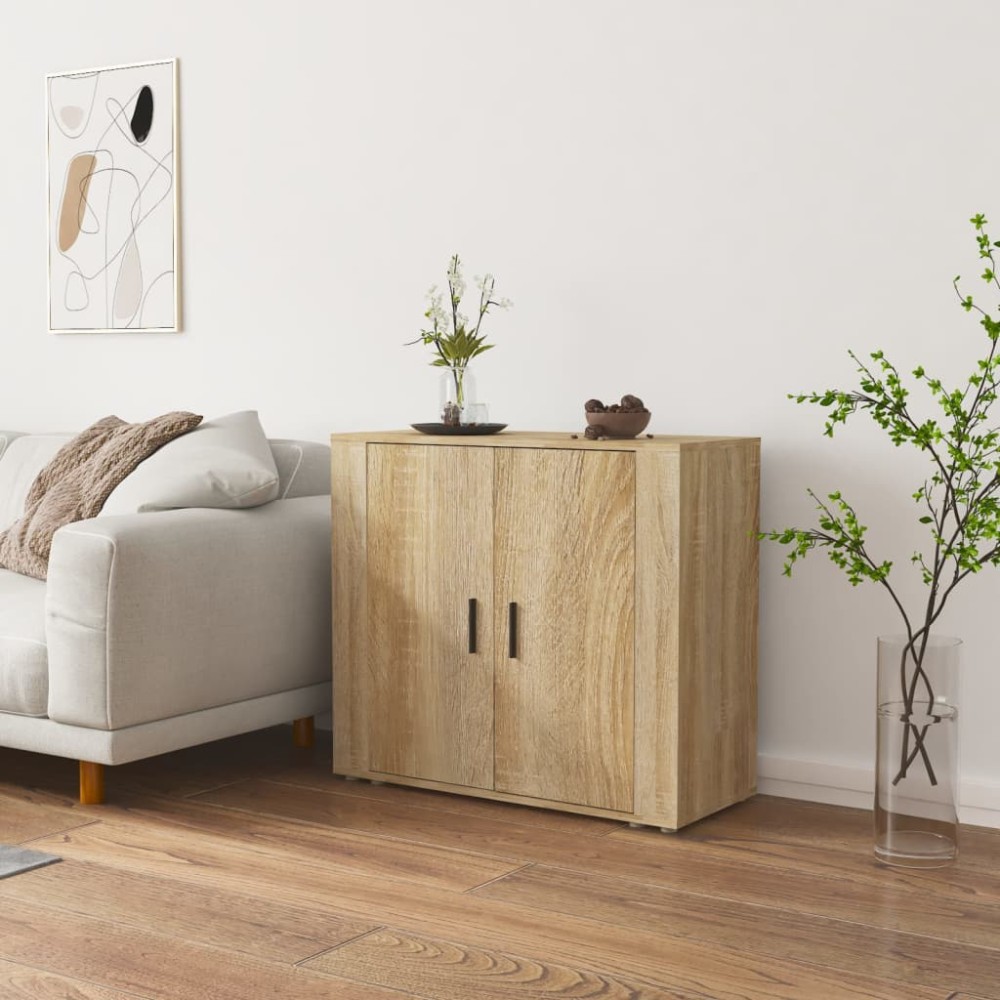 vidaXL Dulap, stejar sonoma, 80x33x70 cm, lemn compozit