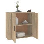 vidaXL Dulap, stejar sonoma, 80x33x70 cm, lemn compozit