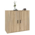 vidaXL Dulap, stejar sonoma, 80x33x70 cm, lemn compozit