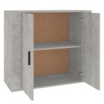 vidaXL Dulap, gri beton, 80x33x70 cm, lemn prelucrat