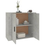 vidaXL Dulap, gri beton, 80x33x70 cm, lemn prelucrat