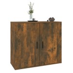 vidaXL Dulap, stejar fumuriu, 80x33x70 cm, lemn compozit