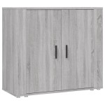 vidaXL Dulap, gri sonoma, 80x33x70 cm, lemn compozit vidaXL Dulap, gri sonoma, 80x33x70 cm, lemn compozit