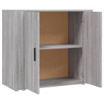 vidaXL Dulap, gri sonoma, 80x33x70 cm, lemn compozit vidaXL Dulap, gri sonoma, 80x33x70 cm, lemn compozit