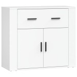 vidaXL Dulap, alb, 80x33x70 cm, lemn prelucrat