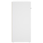 vidaXL Dulap, alb, 80x33x70 cm, lemn prelucrat