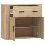 vidaXL Dulap, stejar sonoma, 80x33x70 cm, lemn compozit vidaXL Dulap, stejar sonoma, 80x33x70 cm, lemn compozit
