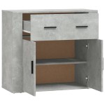 vidaXL Dulap, gri beton, 80x33x70 cm, lemn prelucrat