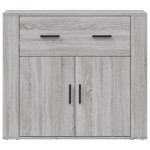 vidaXL Dulap, gri sonoma, 80x33x70 cm, lemn compozit vidaXL Dulap, gri sonoma, 80x33x70 cm, lemn compozit