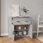vidaXL Dulap, gri sonoma, 80x33x70 cm, lemn compozit vidaXL Dulap, gri sonoma, 80x33x70 cm, lemn compozit