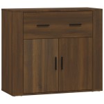 vidaXL Dulap, stejar maro, 80x33x70 cm, lemn compozit
