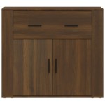 vidaXL Dulap, stejar maro, 80x33x70 cm, lemn compozit