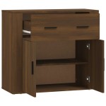 vidaXL Dulap, stejar maro, 80x33x70 cm, lemn compozit