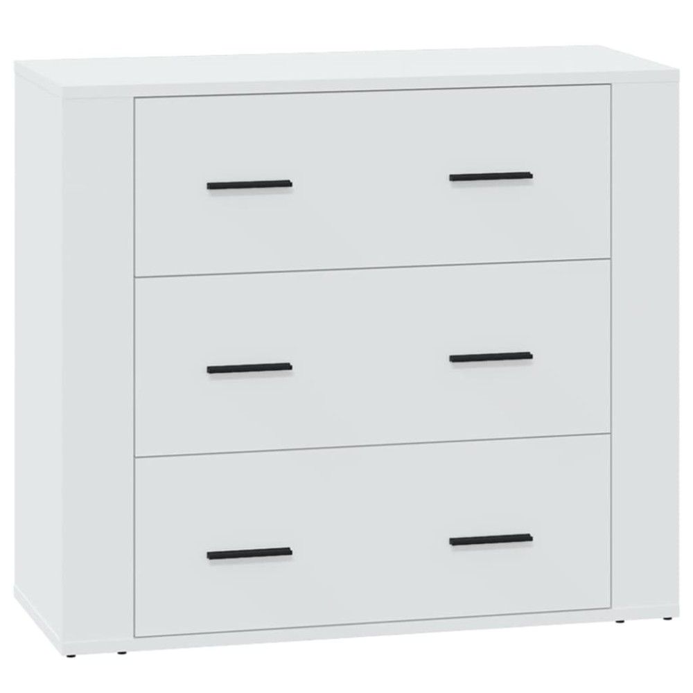 vidaXL Dulap, alb, 80x33x70 cm, lemn prelucrat