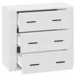 vidaXL Dulap, alb, 80x33x70 cm, lemn prelucrat