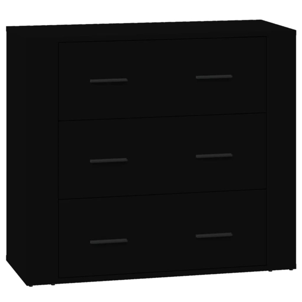 vidaXL Dulap, negru, 80x33x70 cm, lemn prelucrat