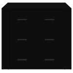 vidaXL Dulap, negru, 80x33x70 cm, lemn prelucrat