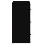 vidaXL Dulap, negru, 80x33x70 cm, lemn prelucrat