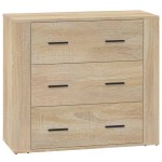 vidaXL Dulap, stejar sonoma, 80x33x70 cm, lemn compozit