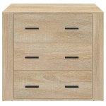 vidaXL Dulap, stejar sonoma, 80x33x70 cm, lemn compozit