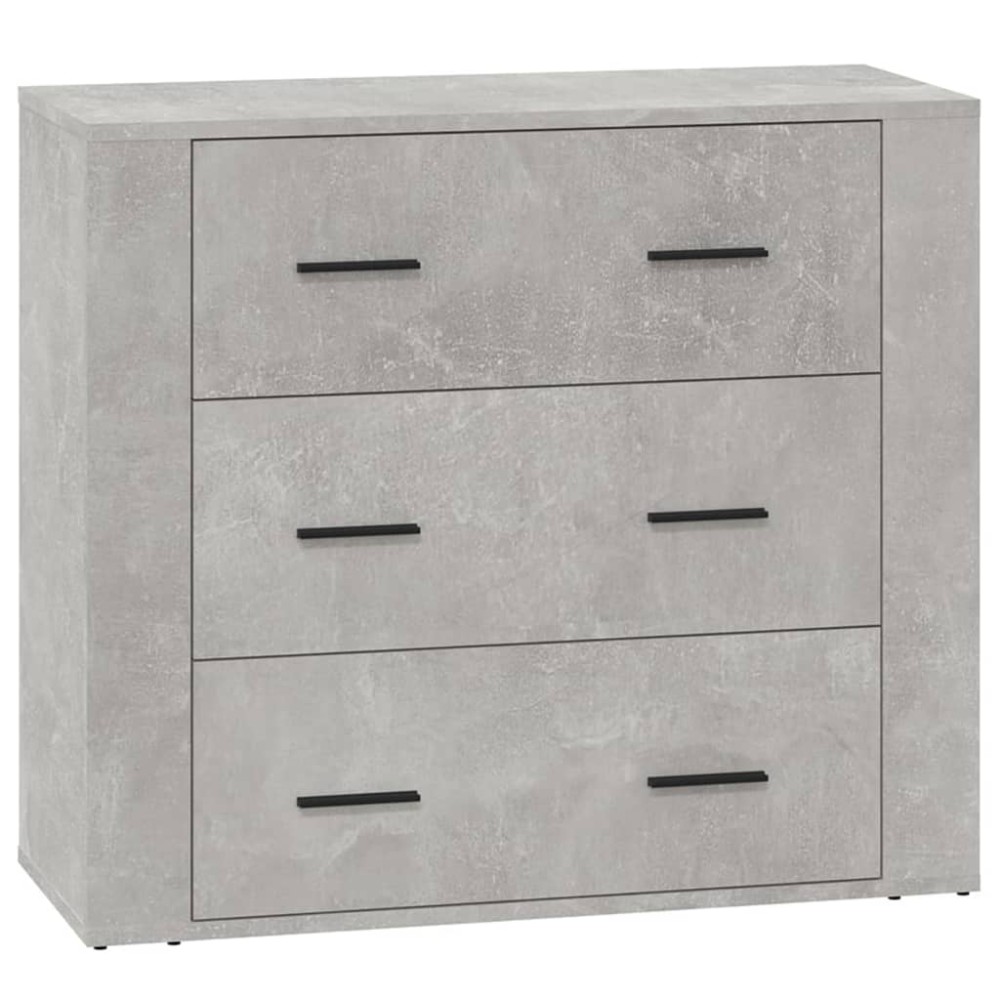 vidaXL Dulap, gri beton, 80x33x70 cm, lemn preluc