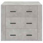 vidaXL Dulap, gri beton, 80x33x70 cm, lemn preluc vidaXL Dulap, gri beton, 80x33x70 cm, lemn preluc