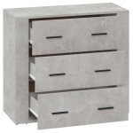 vidaXL Dulap, gri beton, 80x33x70 cm, lemn preluc vidaXL Dulap, gri beton, 80x33x70 cm, lemn preluc