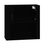 vidaXL Dulap de perete, negru, 80x33x80 cm, lemn prelucrat vidaXL Dulap de perete, negru, 80x33x80 cm, lemn prelucrat