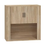 vidaXL Dulap de perete, stejar sonoma, 80x33x80 cm, lemn prelucrat vidaXL Dulap de perete, stejar sonoma, 80x33x80 cm, lemn prelucrat