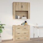 vidaXL Dulap de perete, stejar sonoma, 80x33x80 cm, lemn prelucrat vidaXL Dulap de perete, stejar sonoma, 80x33x80 cm, lemn prelucrat