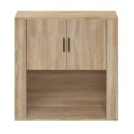 vidaXL Dulap de perete, stejar sonoma, 80x33x80 cm, lemn prelucrat vidaXL Dulap de perete, stejar sonoma, 80x33x80 cm, lemn prelucrat